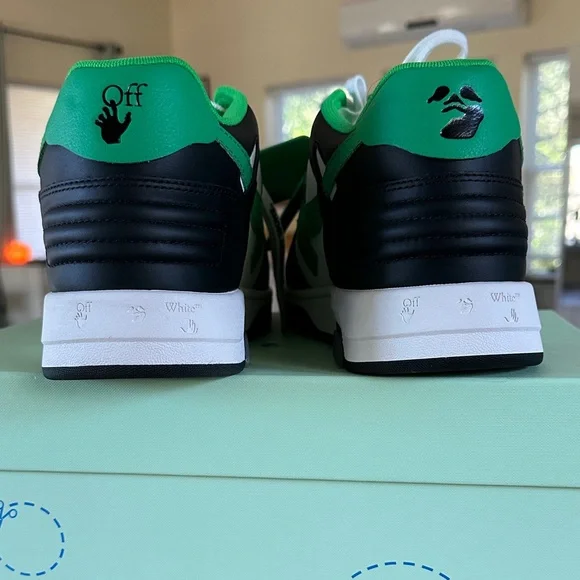 Off-White Black and Green Sneakers - Picture 7 of 11
